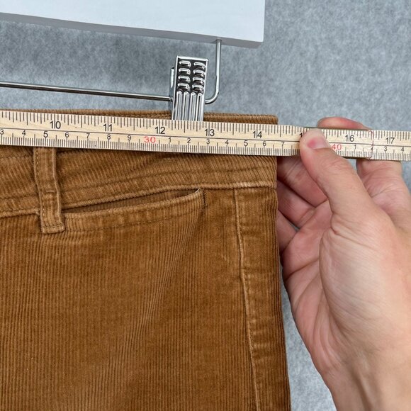 Everlane Corduroy Wide Leg Pant Size 4 Camel Brown Tan Cropped High Rise Casual - Picture 9 of 14